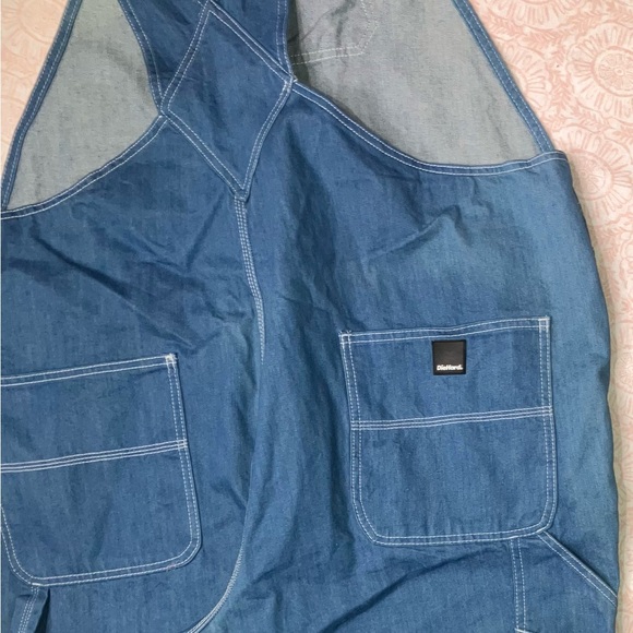 SUN faded NWT 100% cotton 44L x 30W Die Hard men’s blue denim overalls - Picture 7 of 14